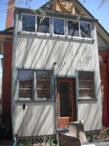 Back Porch Before Re-siding