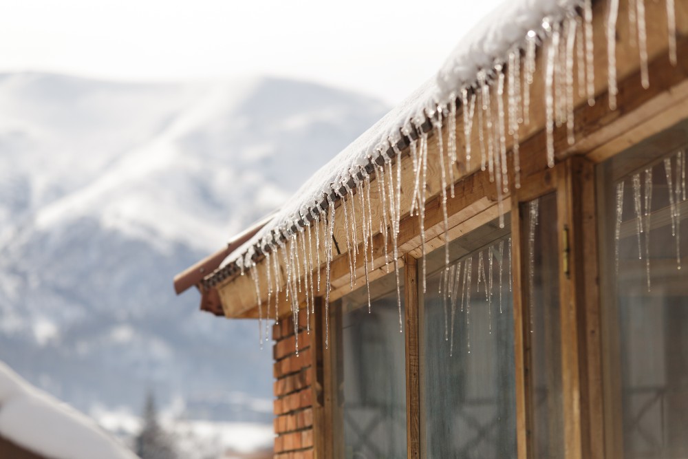 Preventing frozen gutters