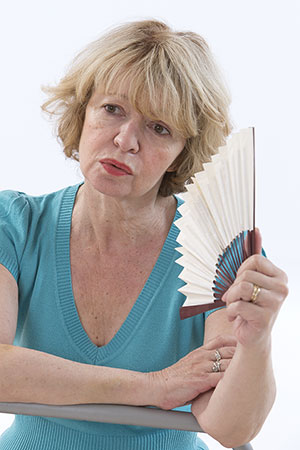 woman with fan 